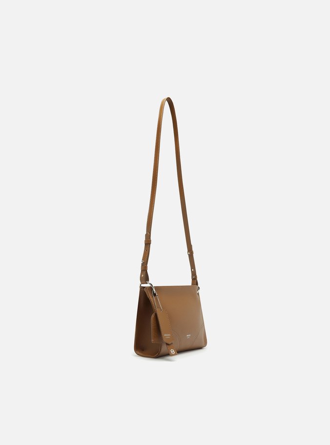 Bolsa Tiracolo Marrom Pequena Tiras Alças