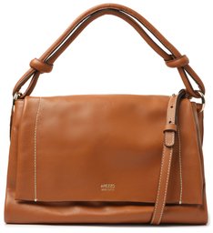 Bolsa Satchel Marrom Couro Grande Monalisa Bolsa Satchel Marrom Couro Grande Monalisa