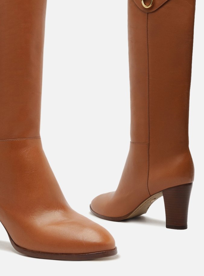 Bota Marrom Couro Cano Longo Savannah
