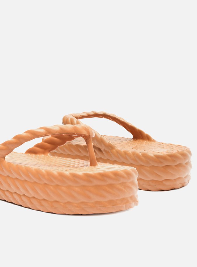 Sandália Marrom Flatform Marrocos Mid