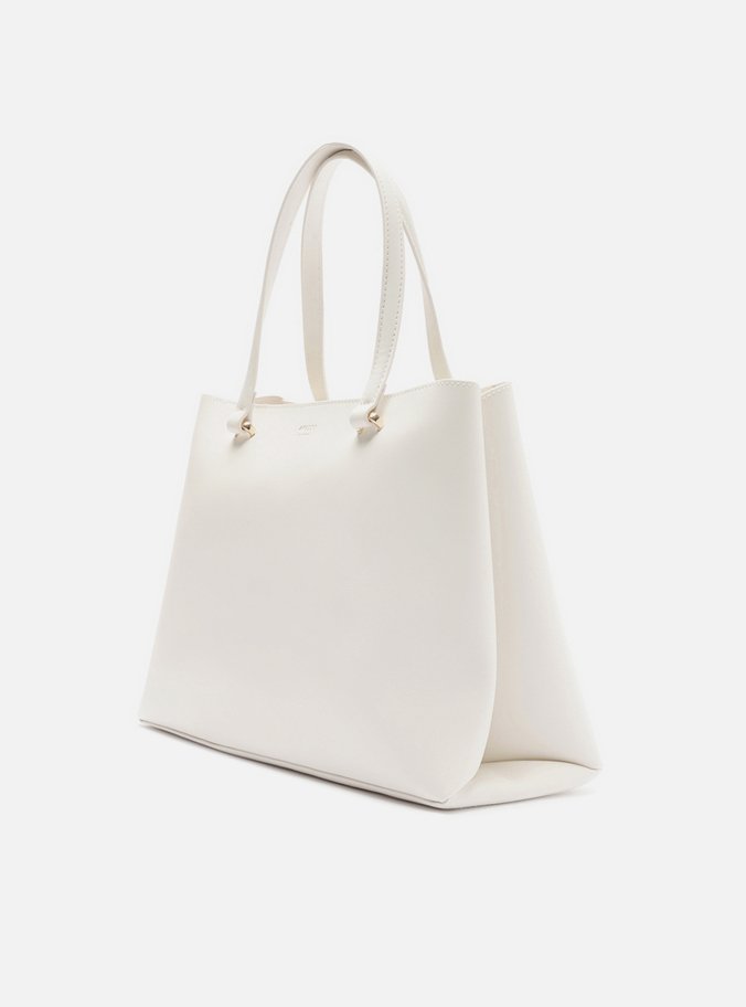 Bolsa Shopping Branca Grande Básica