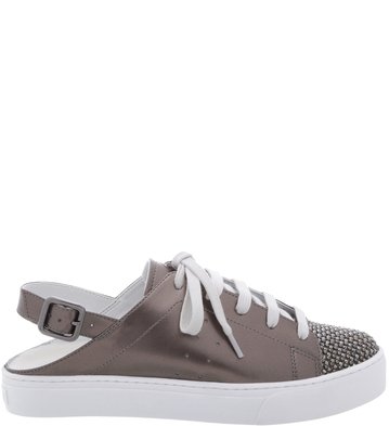 Tênis Aberto Biqueira Glam Old Silver