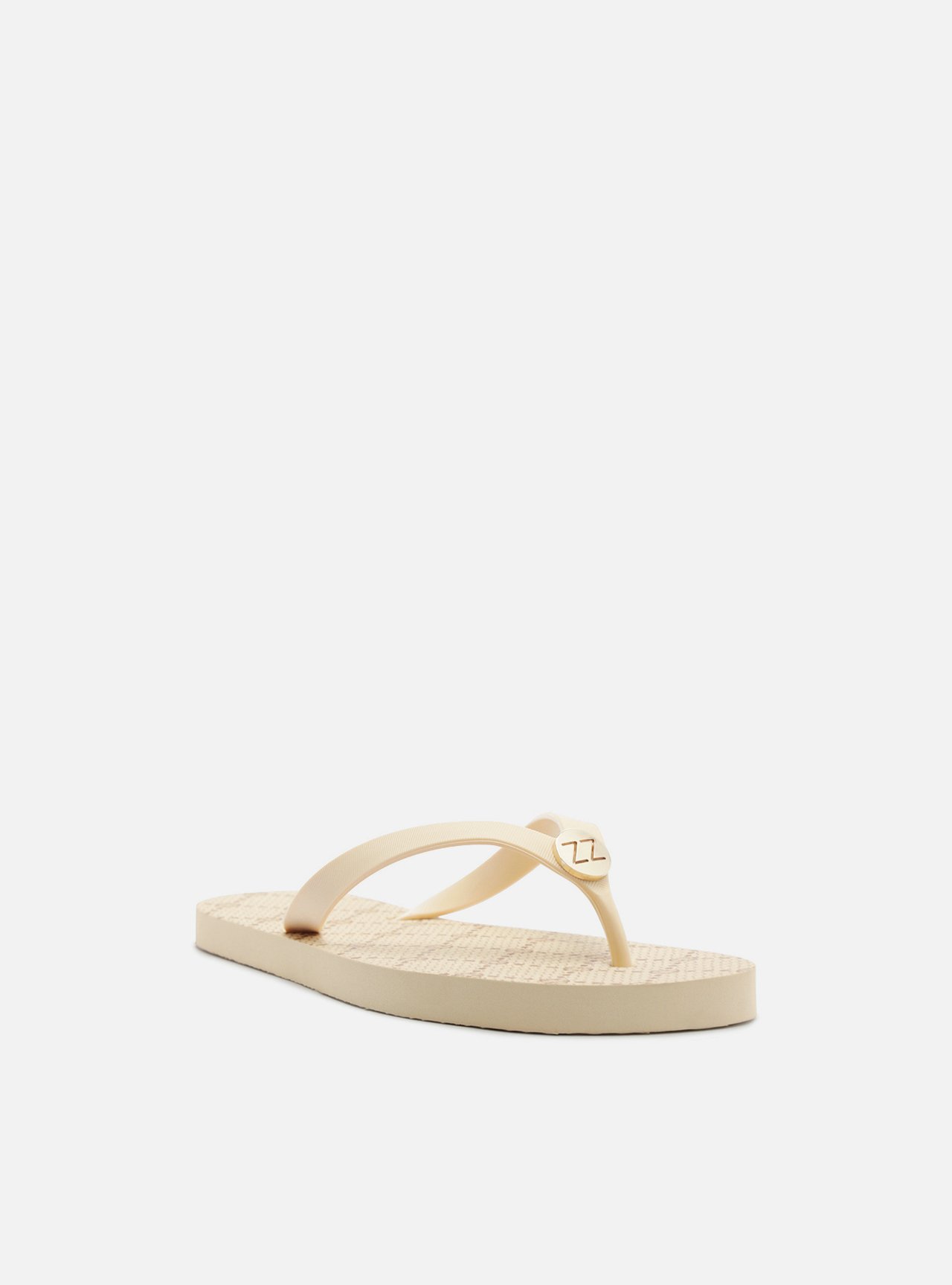 Chinelo de Dedo Off White Flatform Metais Brizza — foto 2