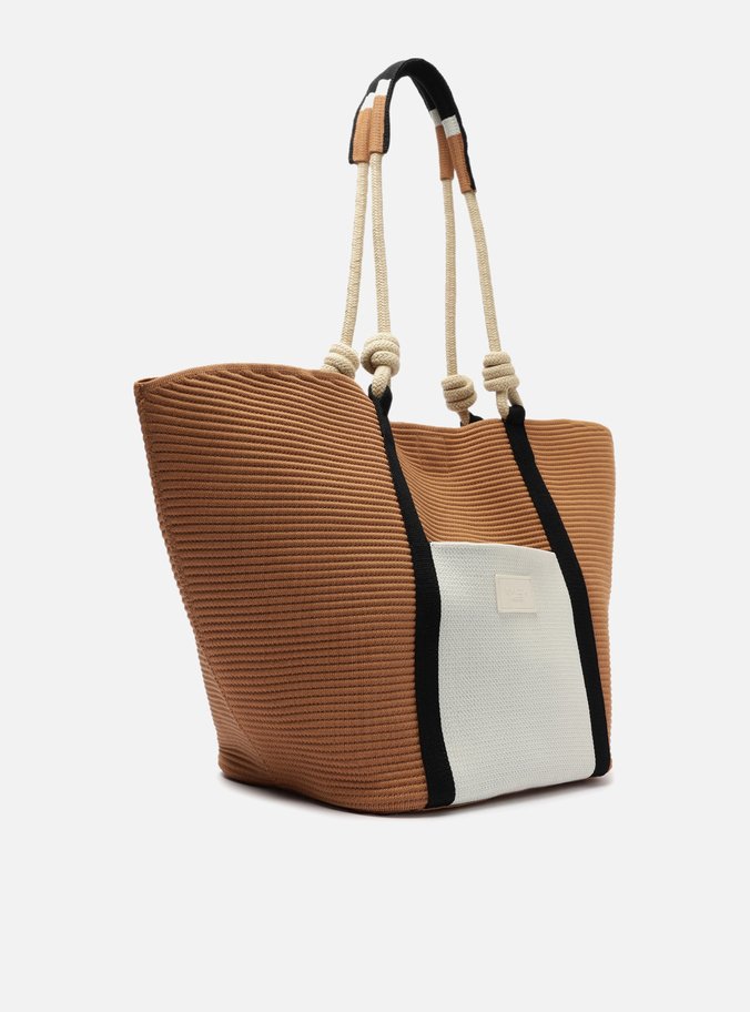 Bolsa Shopping Bege Grande Noronha