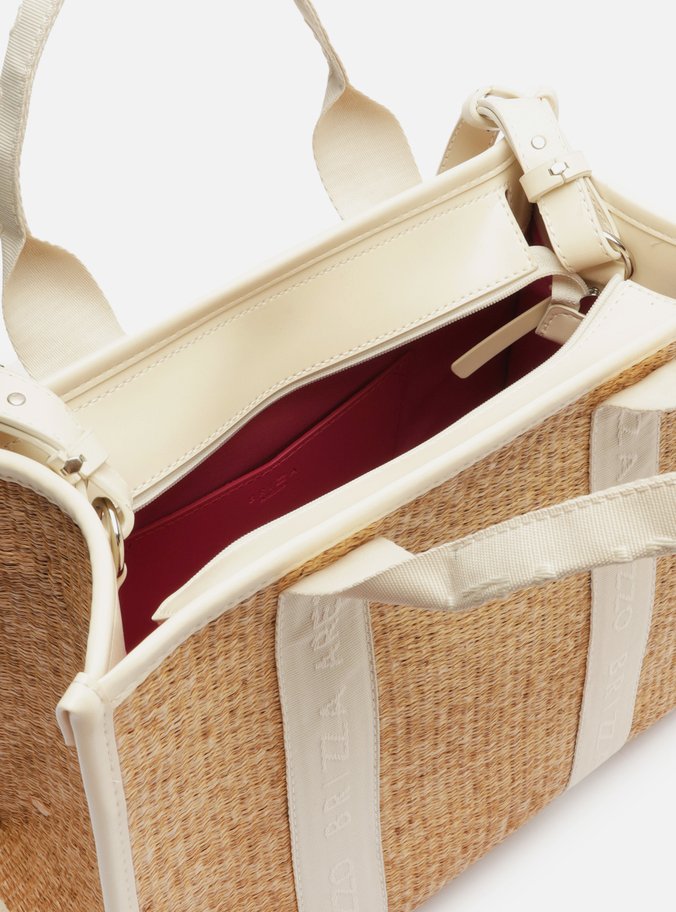 Bolsa Tote Multicolorida Palha Brizza