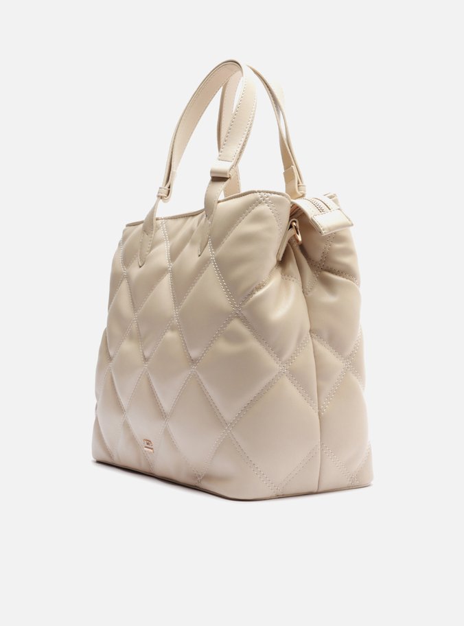 Bolsa Tote Off-White Matelassê Média