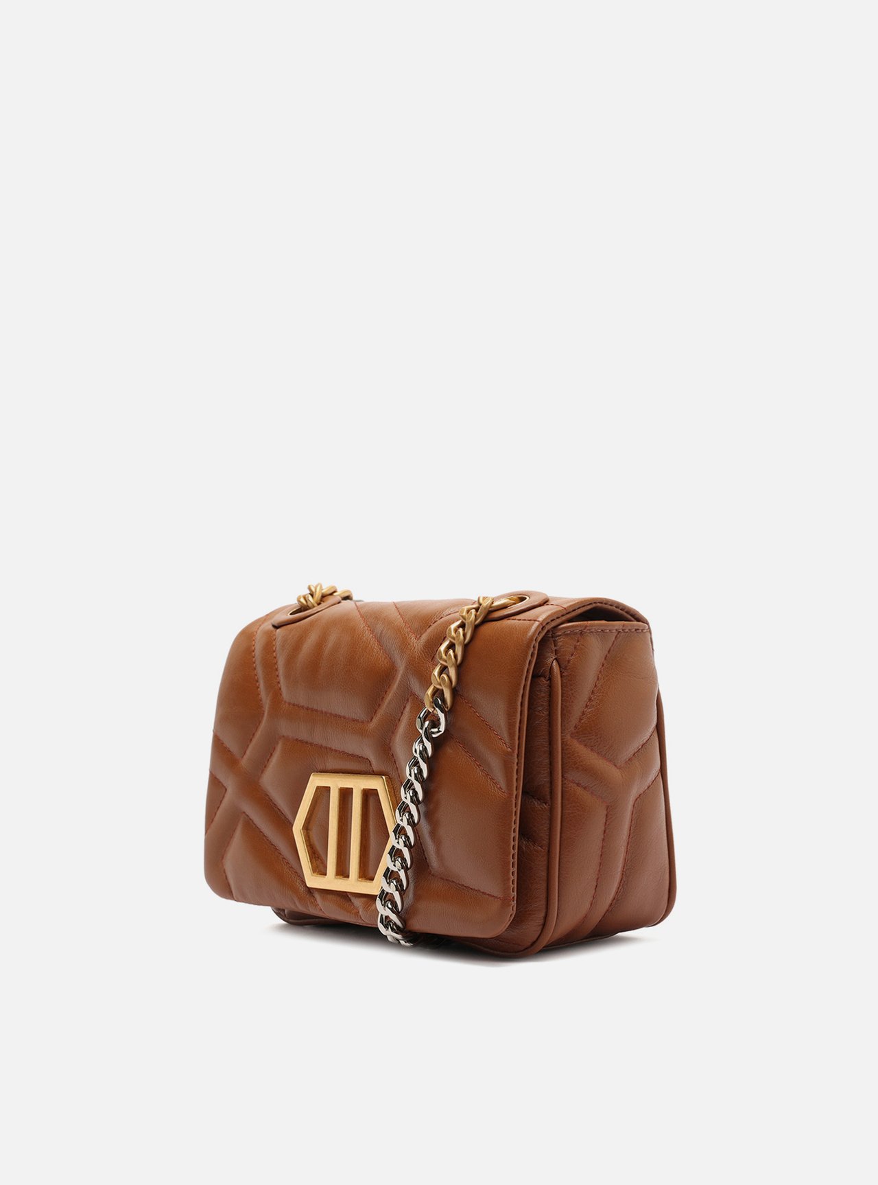 Bolsa Tiracolo Marrom Couro Emma Média — foto 2