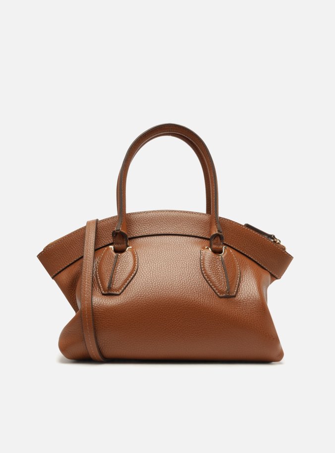 Bolsa Tote Marrom Couro Grande Moderna