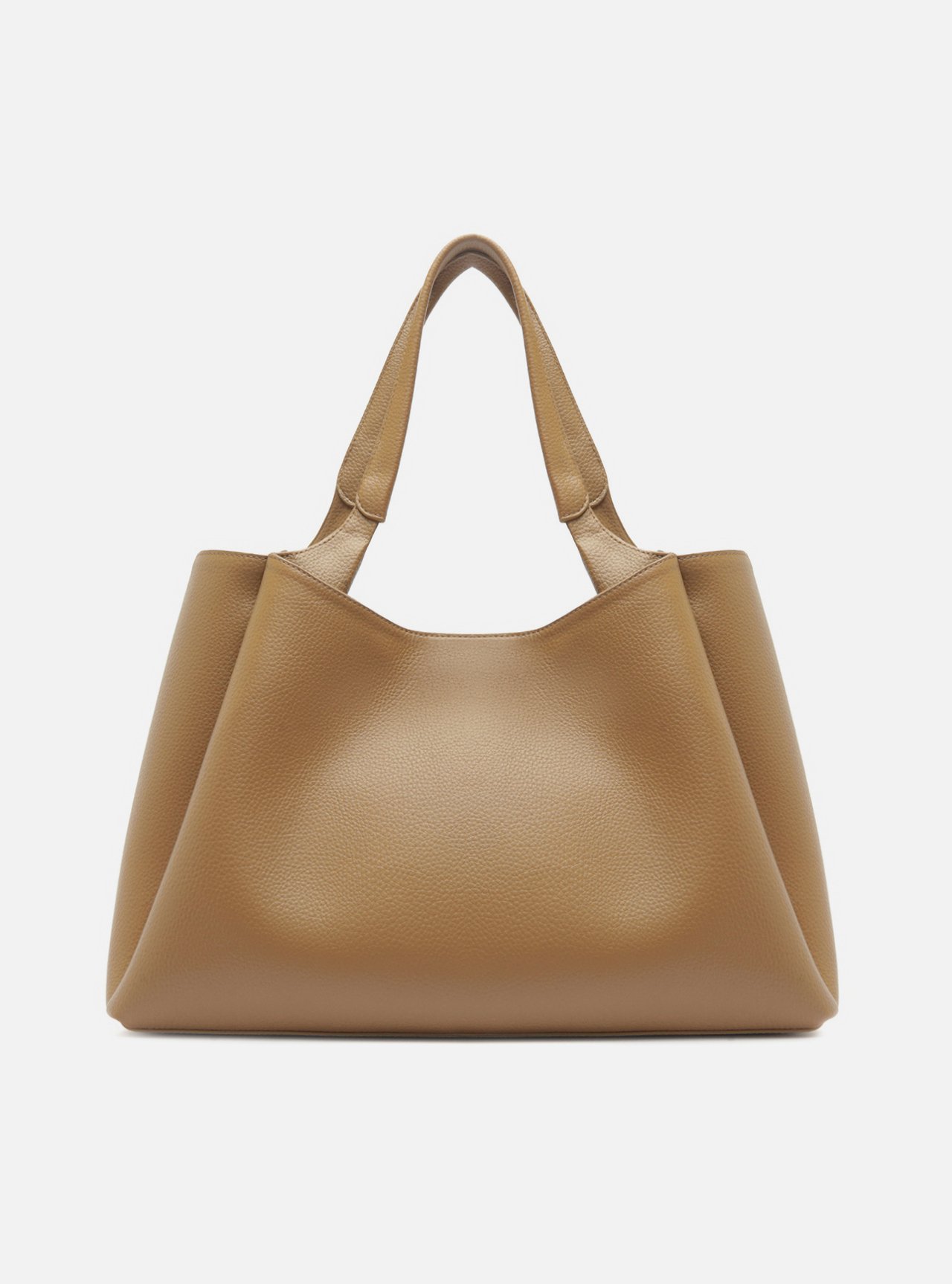 Bolsa Shopping Nude Grande Franja — foto 3