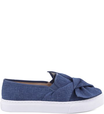 Slip-on Enlaçado Denim