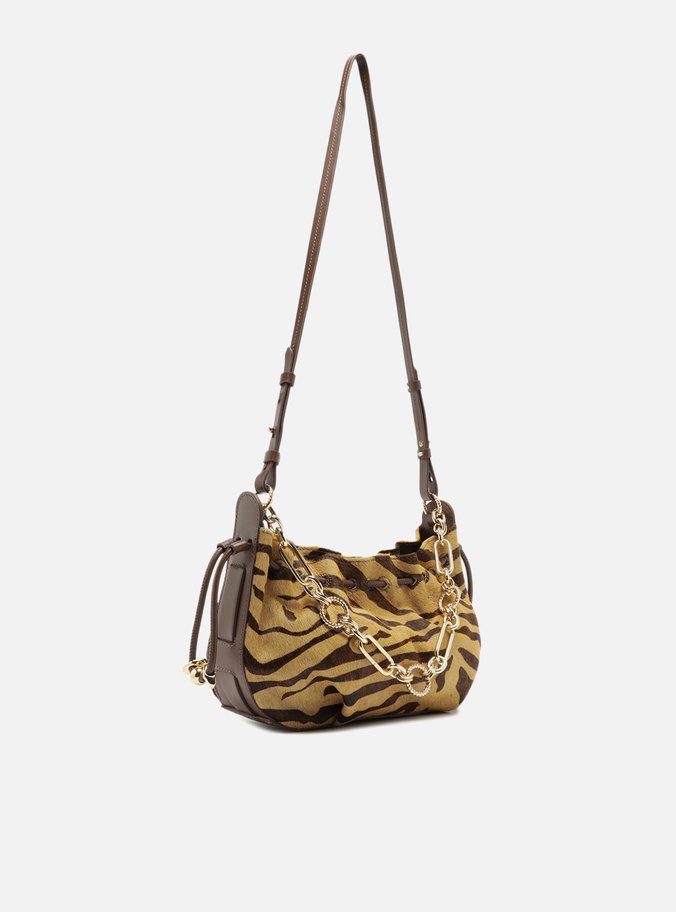Bolsa Shoulder Animal Print Grande Corrente