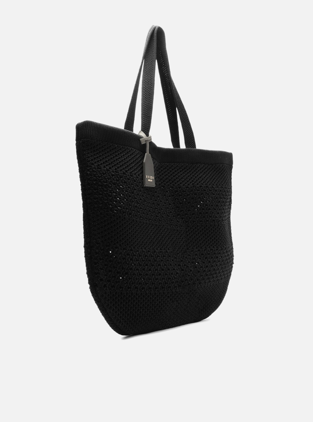 Bolsa Shopping Preta Crochê Grande Camille — foto 5