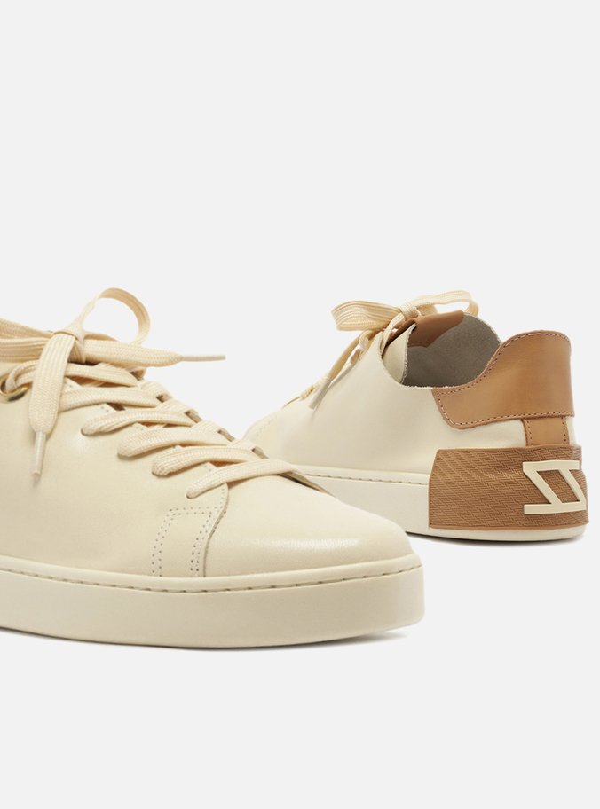 Tênis Off-White Couro Básico Marrom