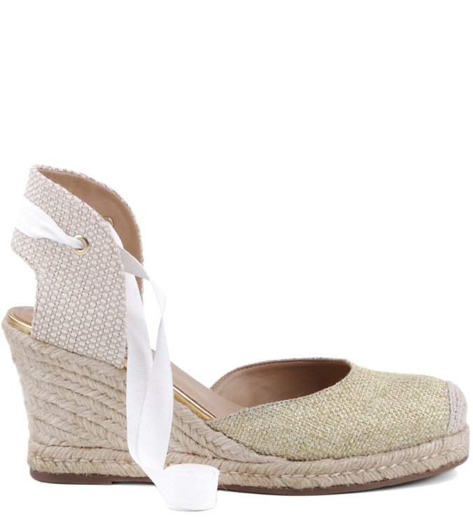 Espadrille Natural Metal Ouro