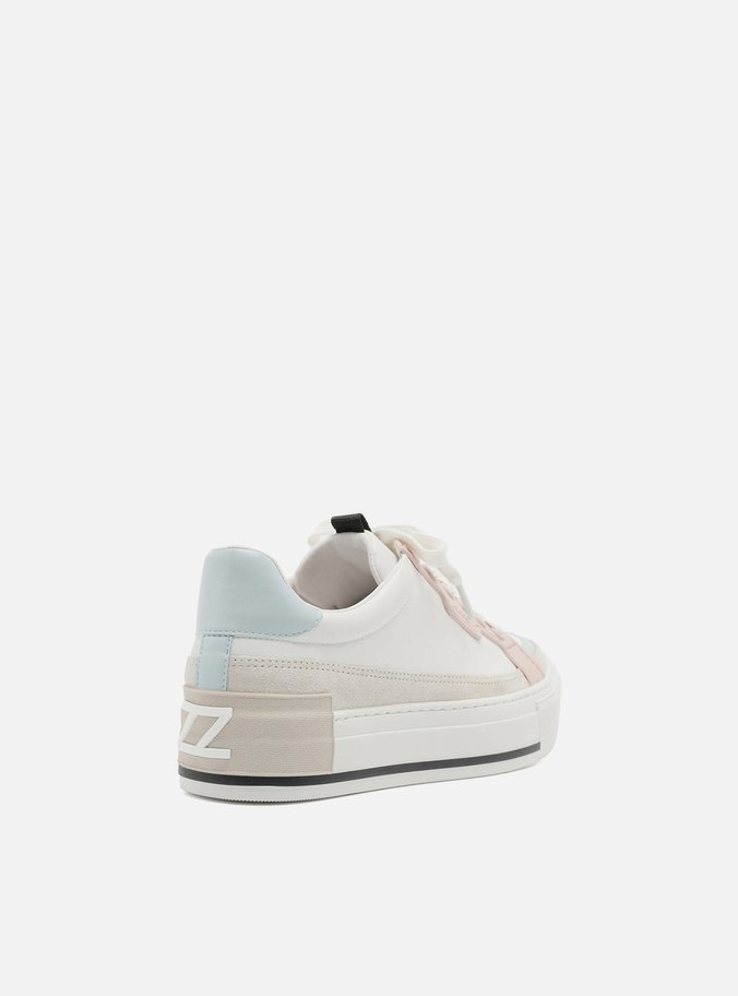 Tênis Branco e Rosa Flatform Amarração
