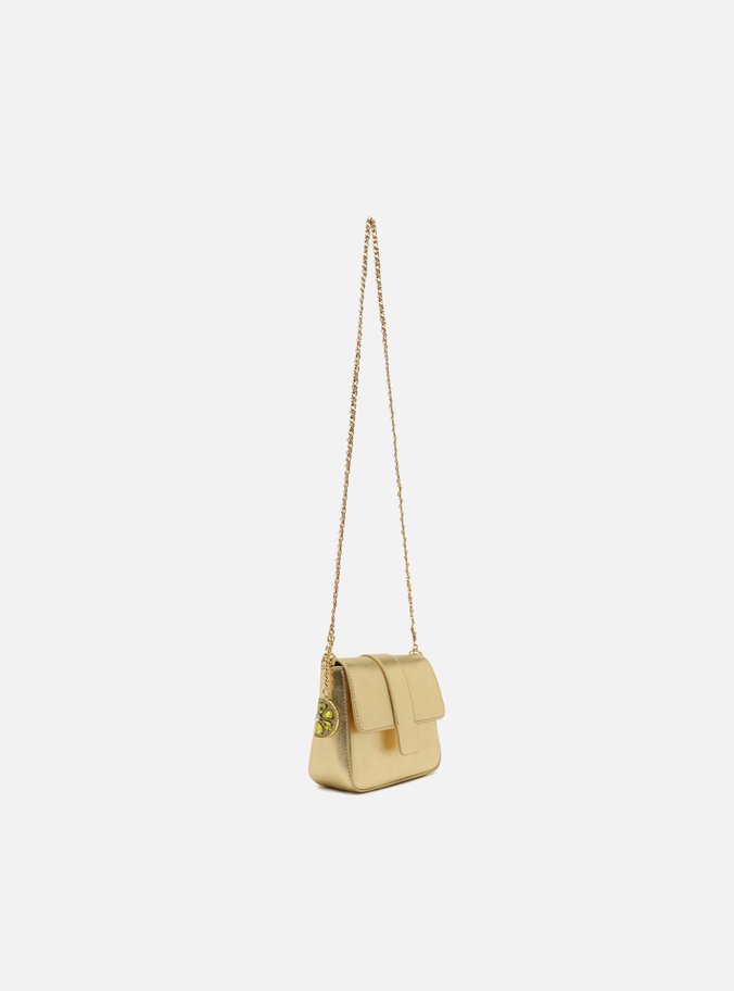 Bolsa Tiracolo Dourada Limoncello Pequena