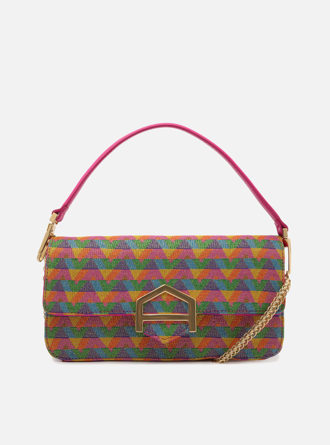 Bolsa Tiracolo Colorida Tecido A001 Média