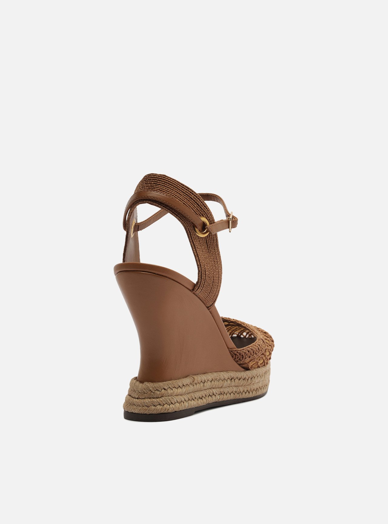 Espadrille Nude Slingback Plataforma Bordada — foto 3