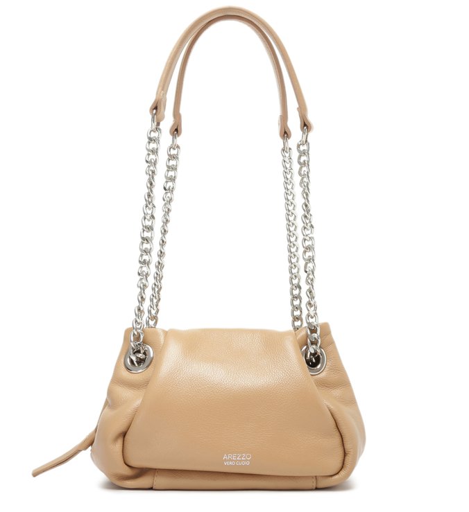 Bolsa Tiracolo Nude Couro Clara Pequena