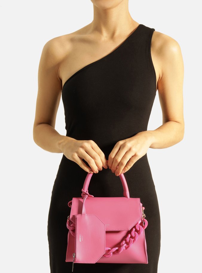 Bolsa Satchel Rosa Iara Média Pink Soul