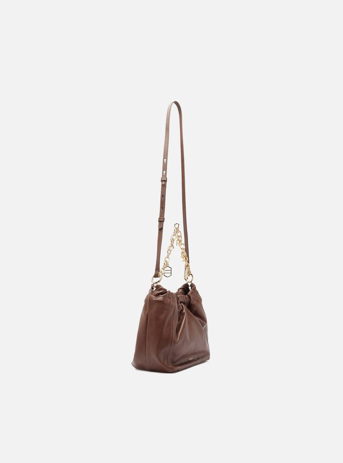 Bolsa Tiracolo Marrom Couro Olívia Pequena