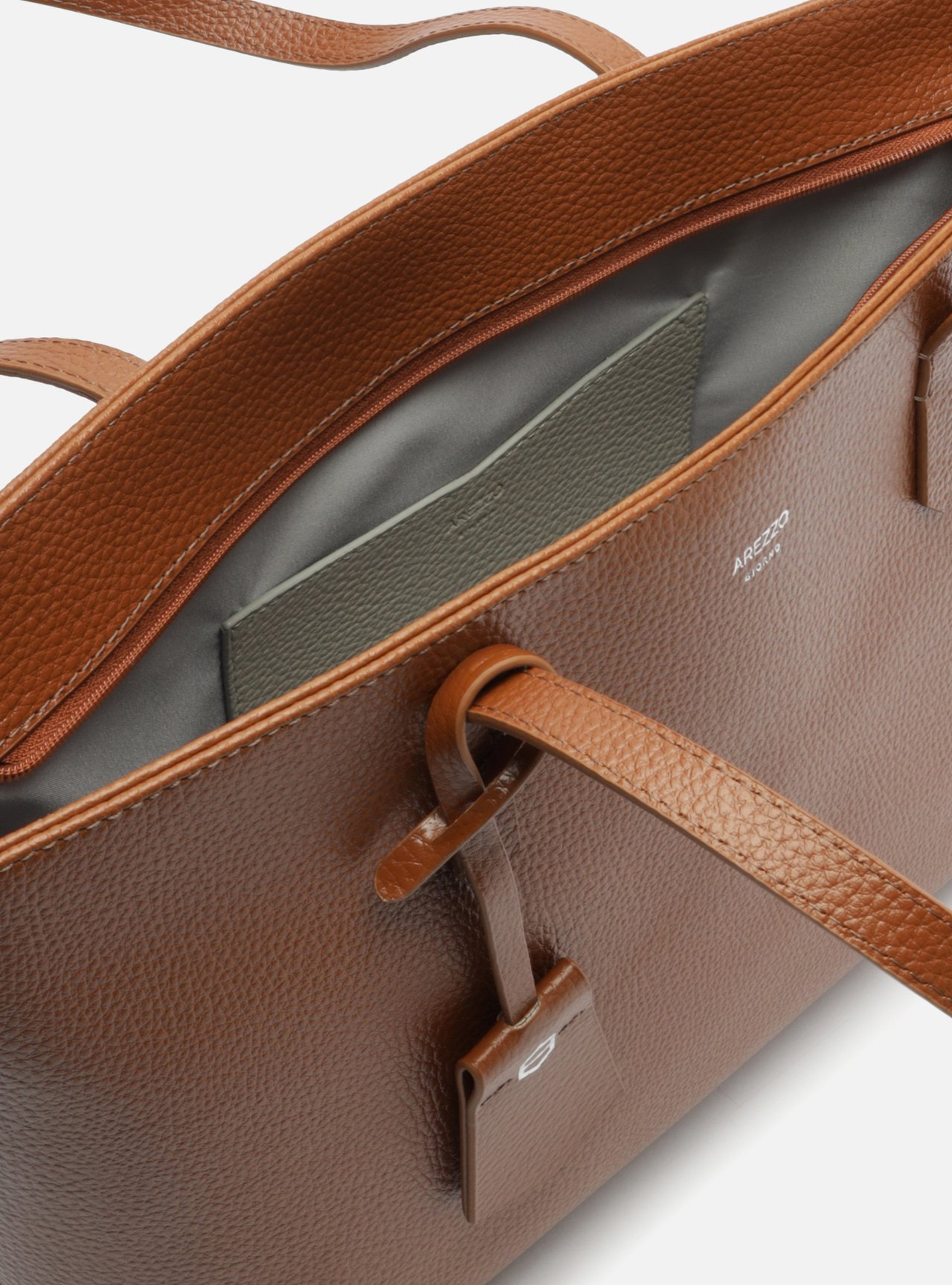 Bolsa Shopping Marrom Giorno Grande — foto 4