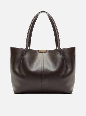 Bolsa Shopping Marrom Grande