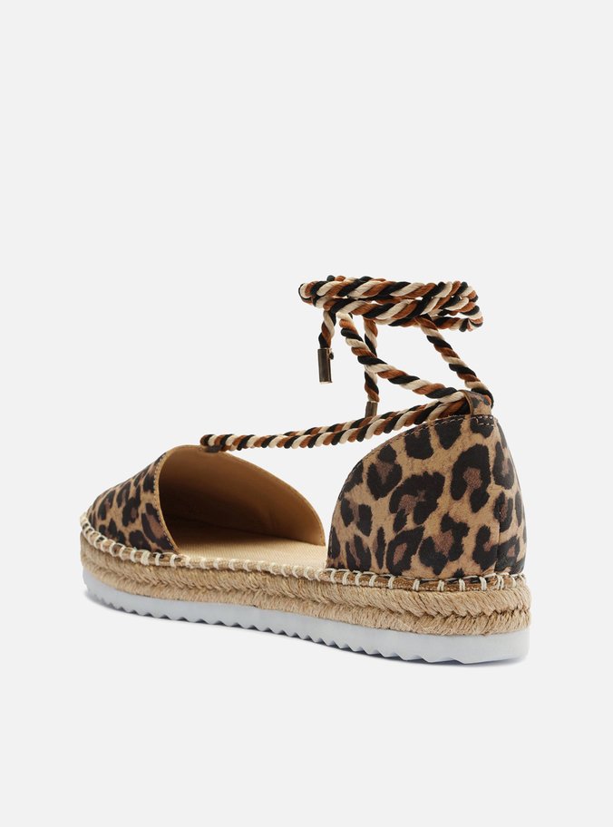 Espadrille Animal Print Rasteira