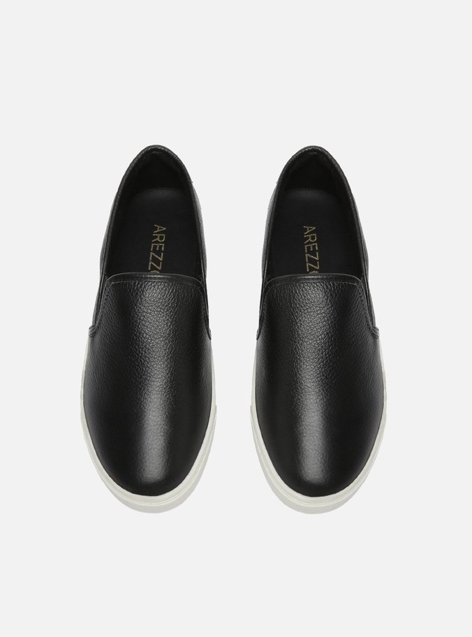 Slip On Preto Sola Baixa