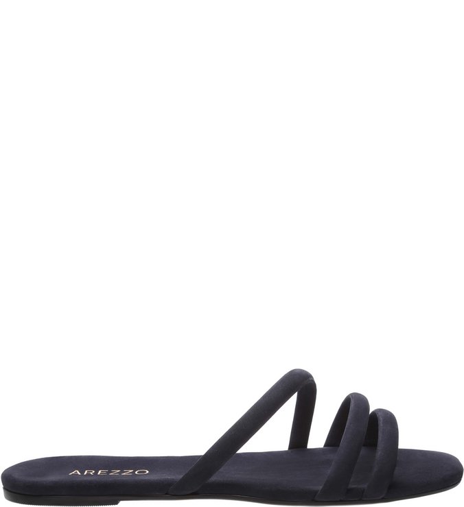 Chinelo Welour Rasteiro Tiras Blue Mist