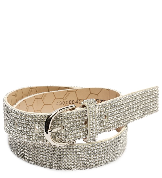 Cinto Branco Strass Aura M?dio