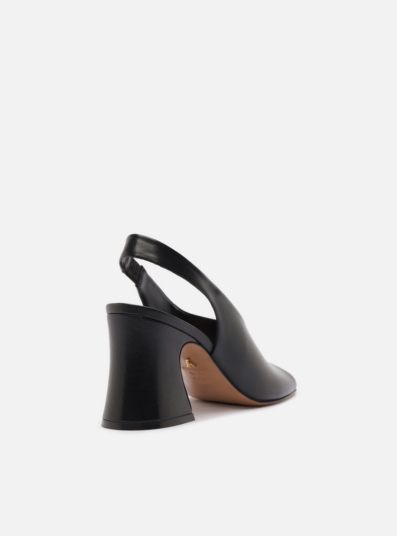 Sandal Boot Preta Couro Salto Bloco Tira — foto 3