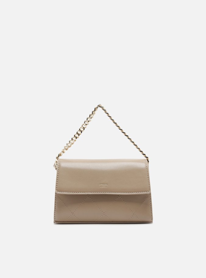 Bolsa Tiracolo Marrom Pequena Corrente Metal