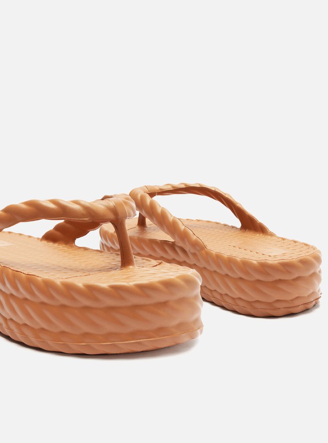 Sandália Marrom Flatform Marrocos Mid