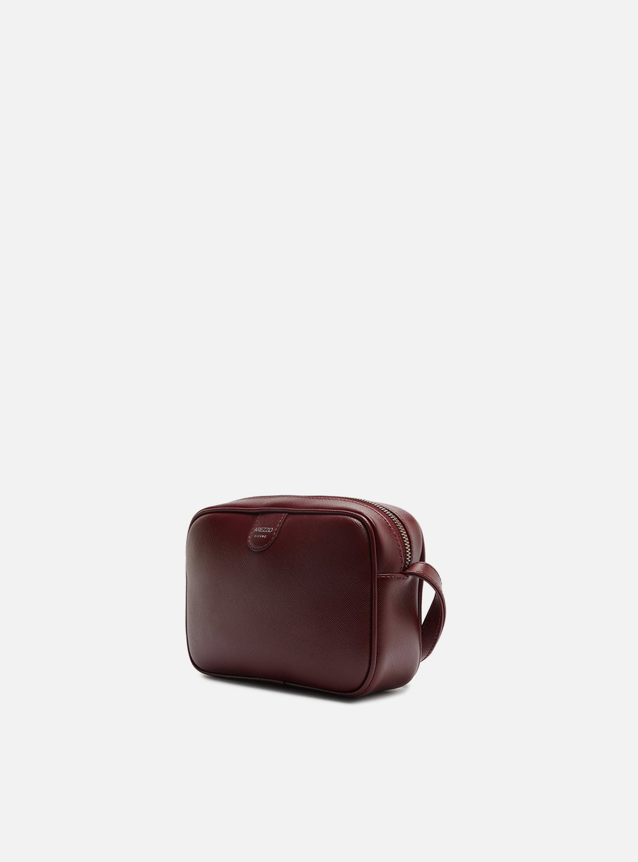 Bolsa Tiracolo Bordô Pequena Metais — foto 2