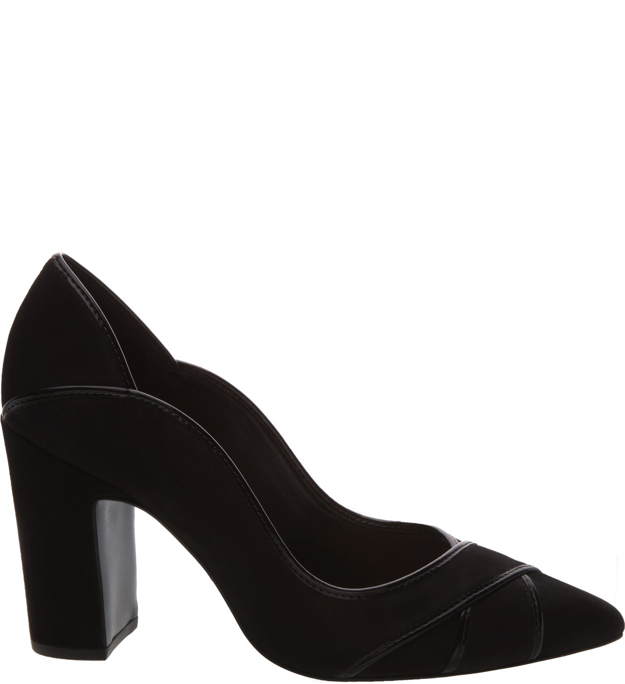 Scarpin Camur a Cross Preto