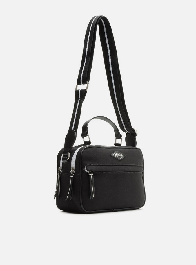 Bolsa Tiracolo Preta Lona ZZ Play Média
