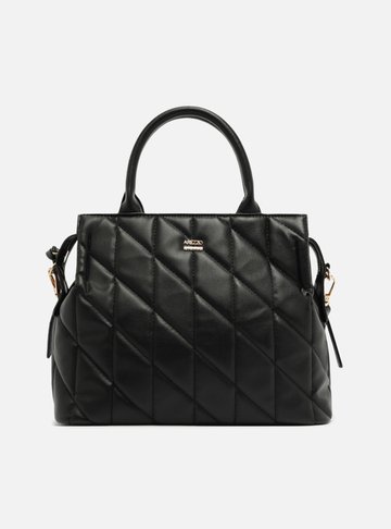 Bolsa Shopping Preta Grande Costuras
