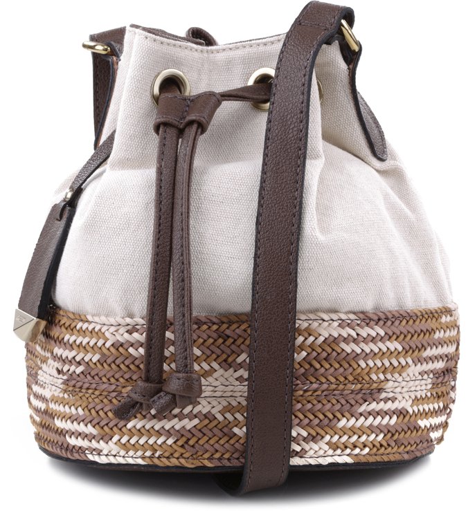 Bolsa Bucket Grande Tramado Pecan