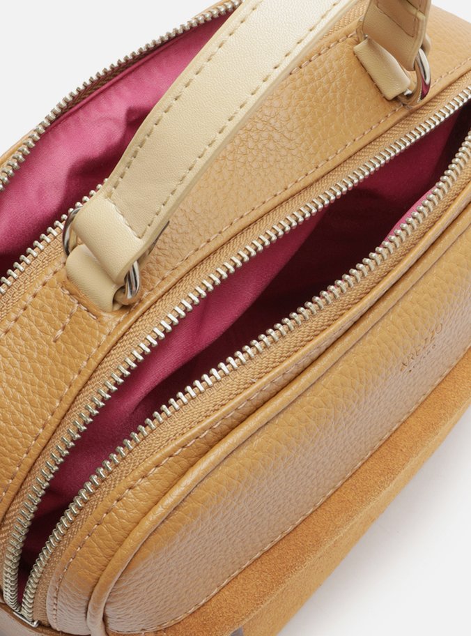 Bolsa Tiracolo Marrom Camurcina Prione Média