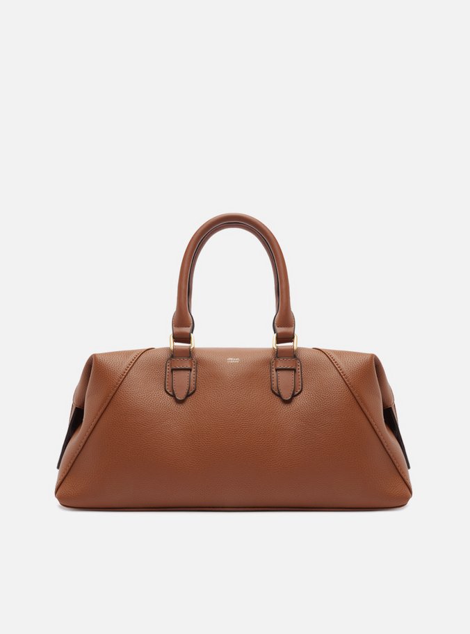 Bolsa Bowling Marrom Média Alças Duplas