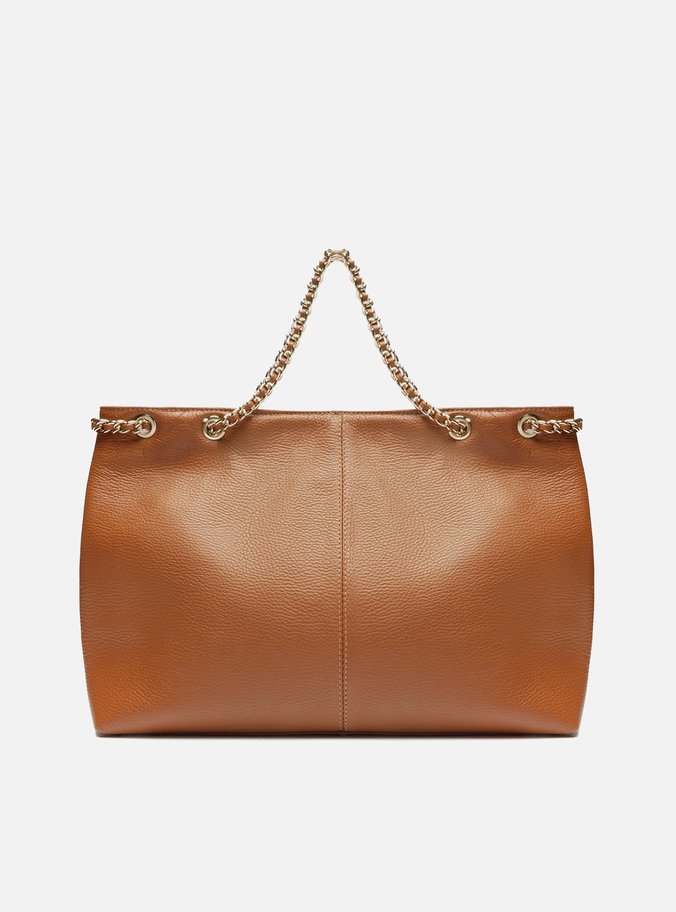 Bolsa Tote Marrom Couro Matelassê Grande