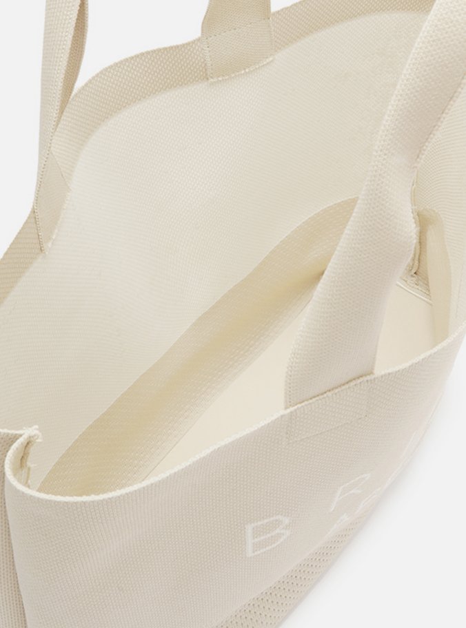 Bolsa Shopping Cinza Crochê Prado Grande