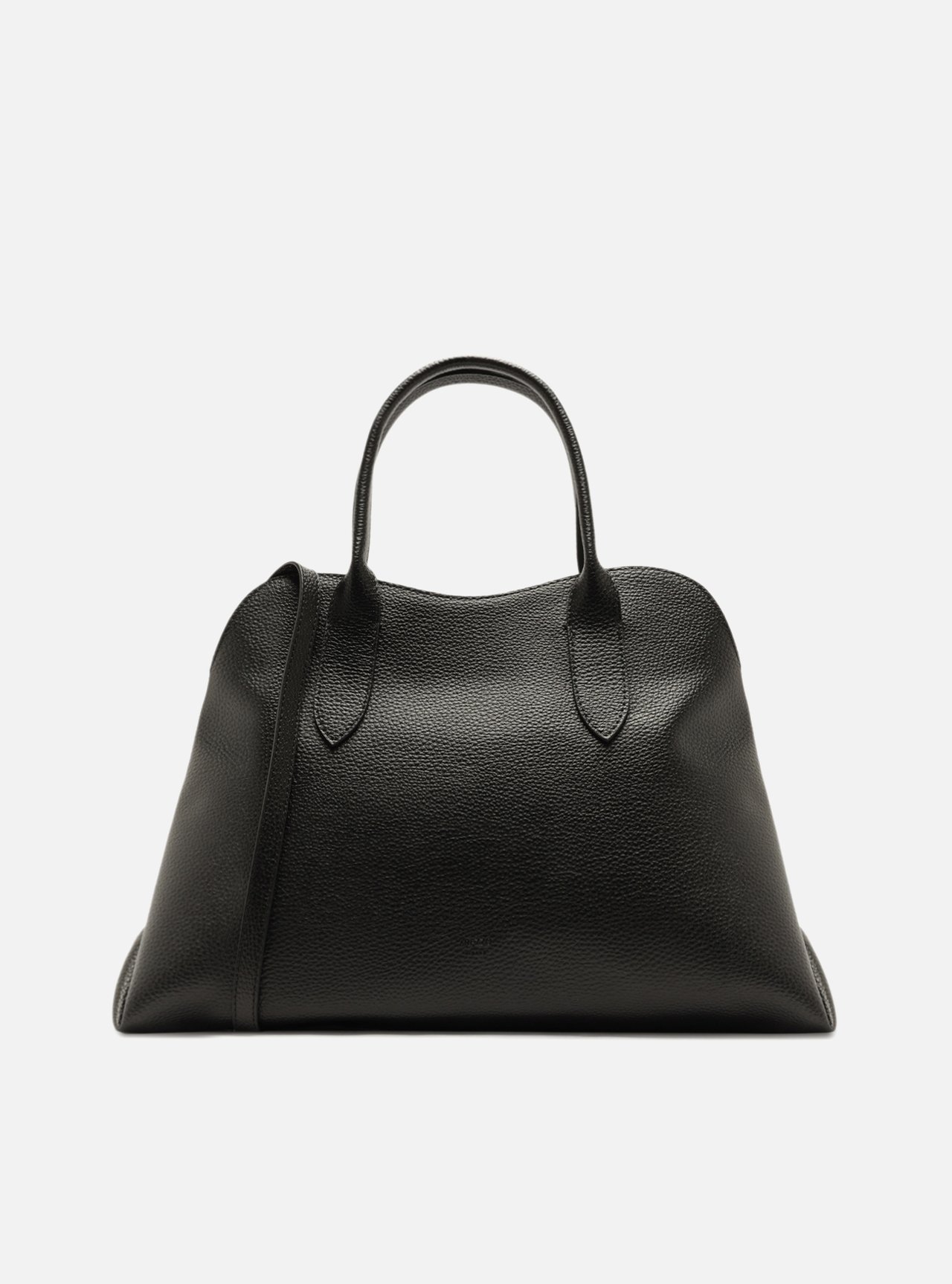 Bolsa Tote Preta Grande Metais — foto 3