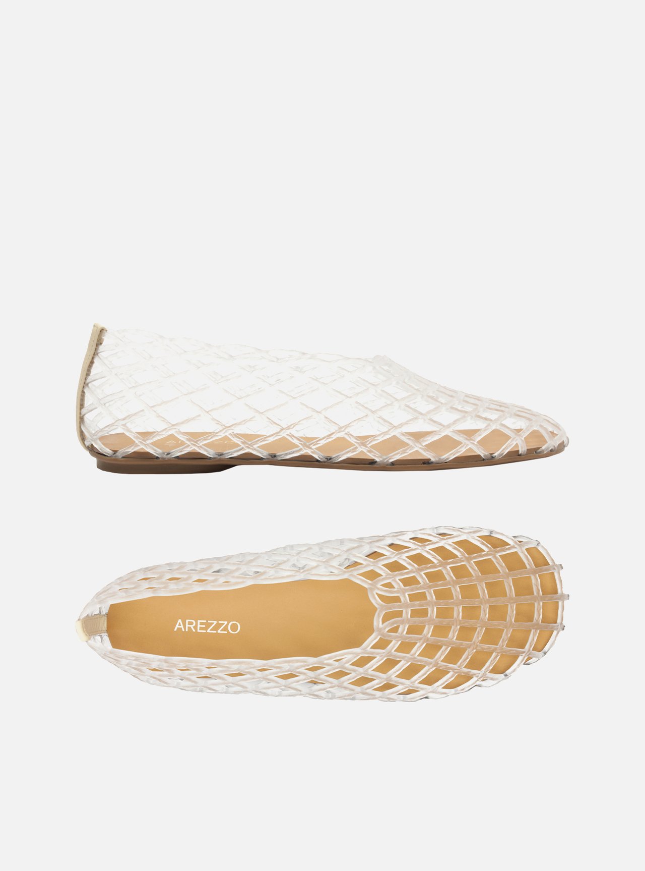 Sapatilha Branco Bico Redondo Mesh — foto 5