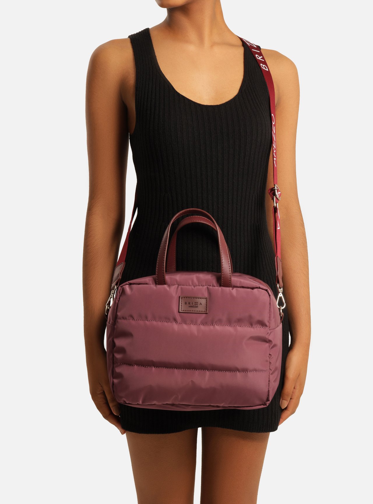 Bolsa Térmica Tiracolo Bordô Nylon Gigi Média — foto 6