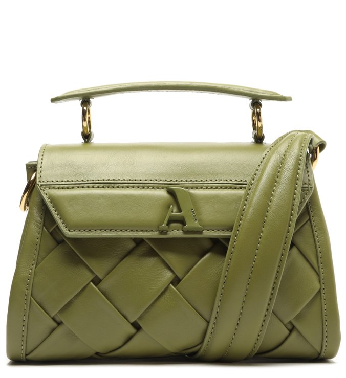 Bolsa Tiracolo Verde Couro Speciale Pequena