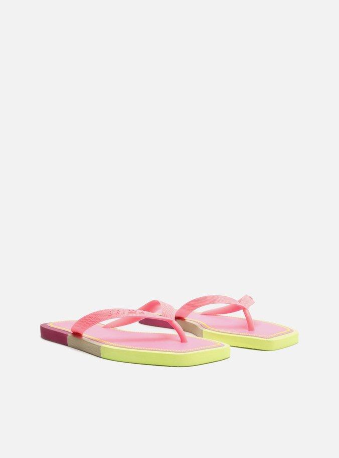 Chinelo de Dedo Rosa Square Color Brizza