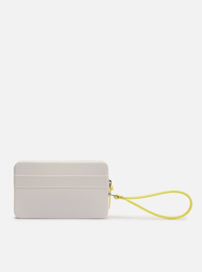 Clutch Amarela Estampada Alça Malu