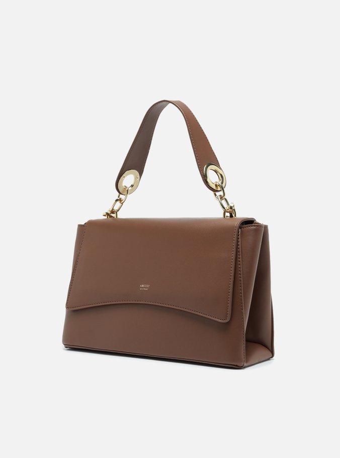 Bolsa Tiracolo Marrom Média
